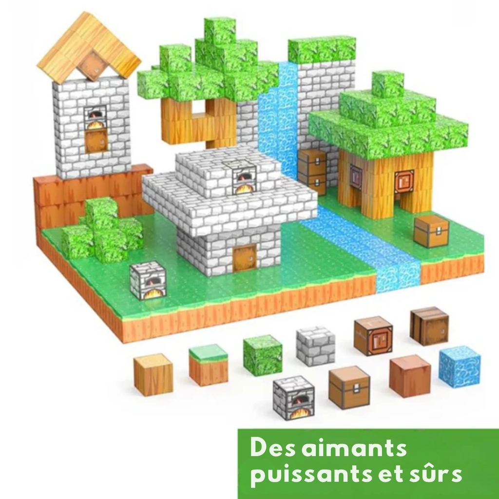 Blocs pixel | Set magnétique pour construire ton propre univers